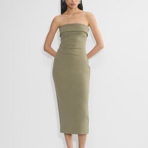 Babaton FigureKnit™ Eyecatcher Dress | Limited Edition — Sundried Olive